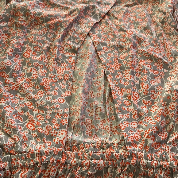 Rebecca Taylor Grey and Red Floral Open Back Dress❤️🤍❤️ - Picture 11 of 12